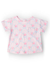 Ribbons & Roses Ruffle Pocket Tee - Mila & Rose ® - Flyclothing LLC