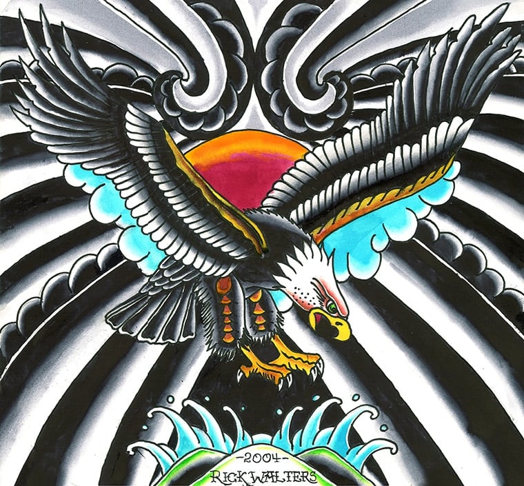 Black Market Art Company Eagle Print