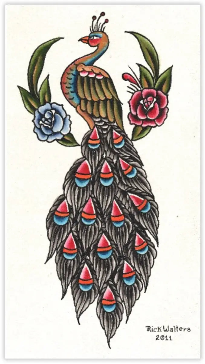 Black Market Art Company Rick& Peacock Print - Black Market Art Company - Flyclothing LLC