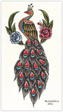Black Market Art Company Rick& Peacock Print