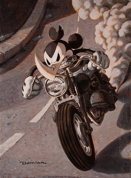 Black Market Art Company Ricky Rhino Print