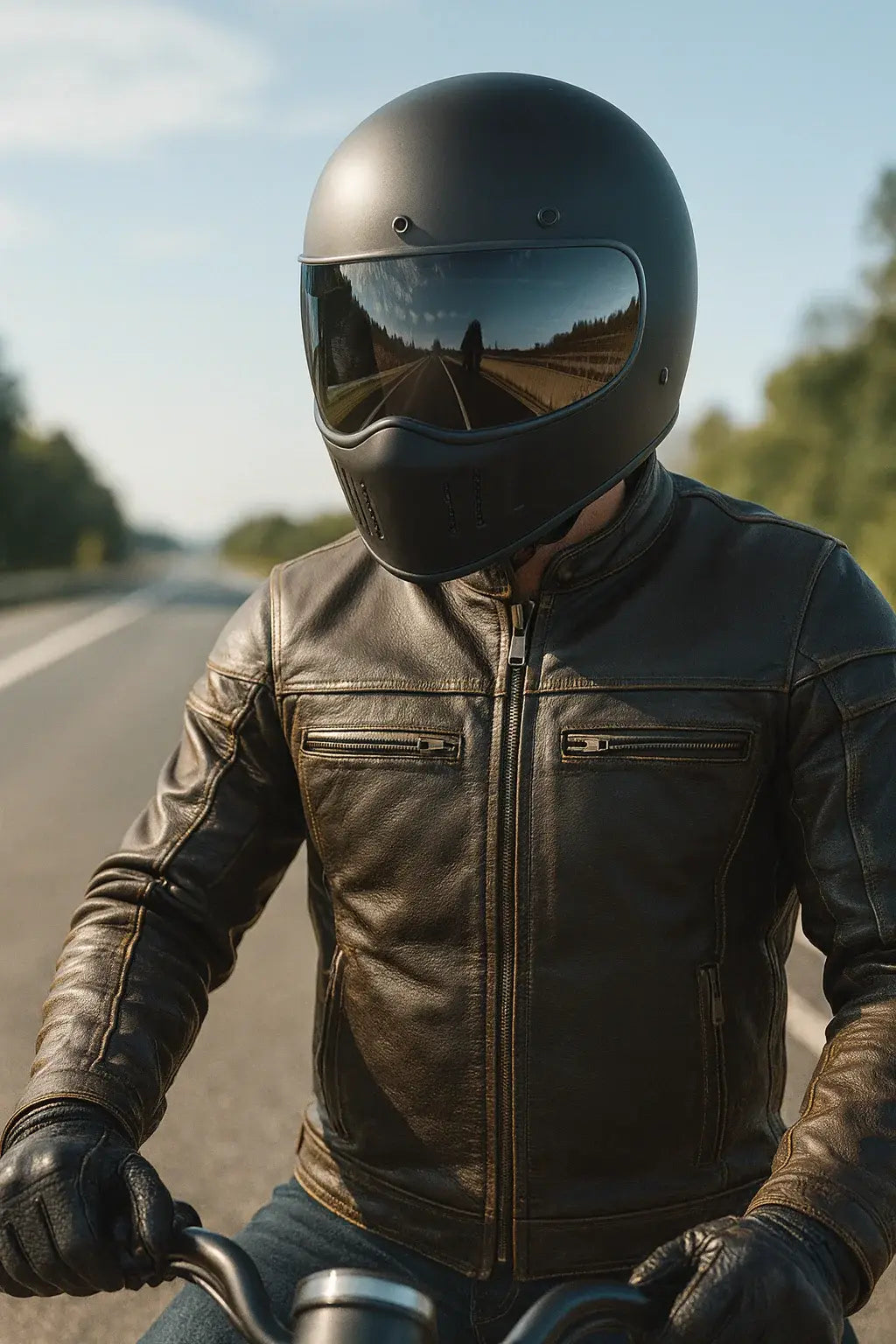Rogue - Men's Ultra Leather Motorcycle Jacket - Unik Just for Bikers - Flyclothing LLC