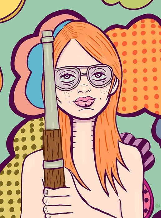 Black Market Art Company Rifle Annie Print