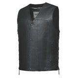 Rifleman - Men's Premium Leather Motorcycle Vest - Unik Just for Bikers - Flyclothing LLC