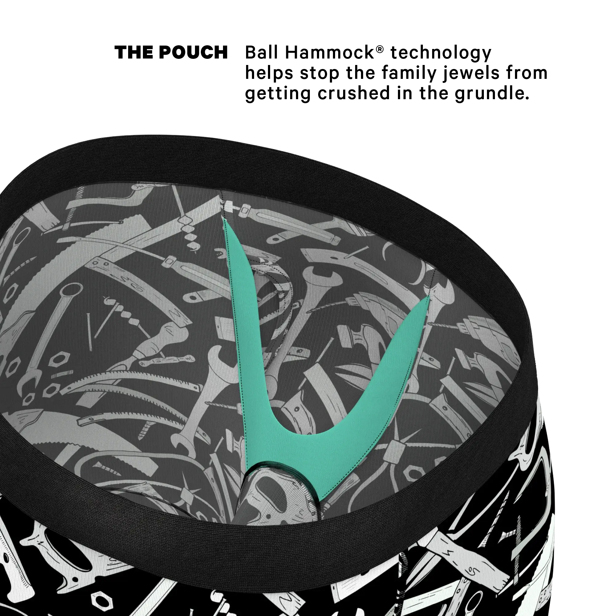 The Righty Tighty | Wrench Long Leg Ball Hammock® Pouch Underwear With Fly - Shinesty - Flyclothing LLC