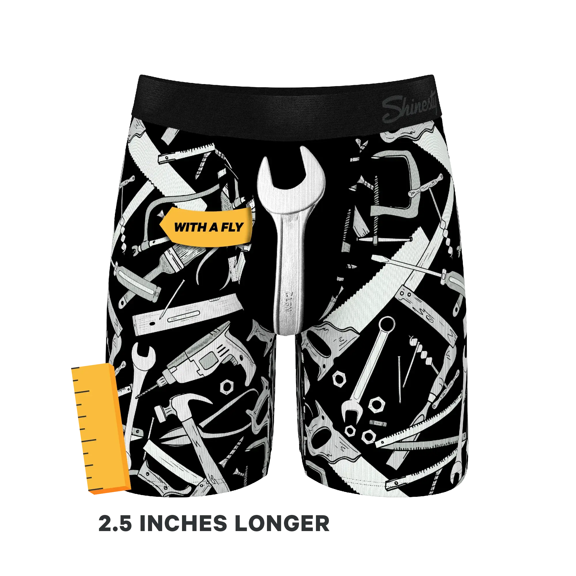 The Righty Tighty | Wrench Long Leg Ball Hammock® Pouch Underwear With Fly - Shinesty - Flyclothing LLC