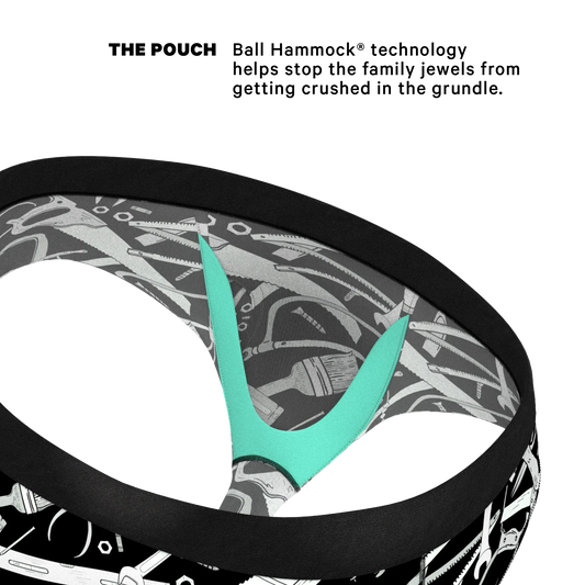 The Righty Tighty | Wrench Ball Hammock® Pouch Underwear Briefs - Shinesty - Flyclothing LLC