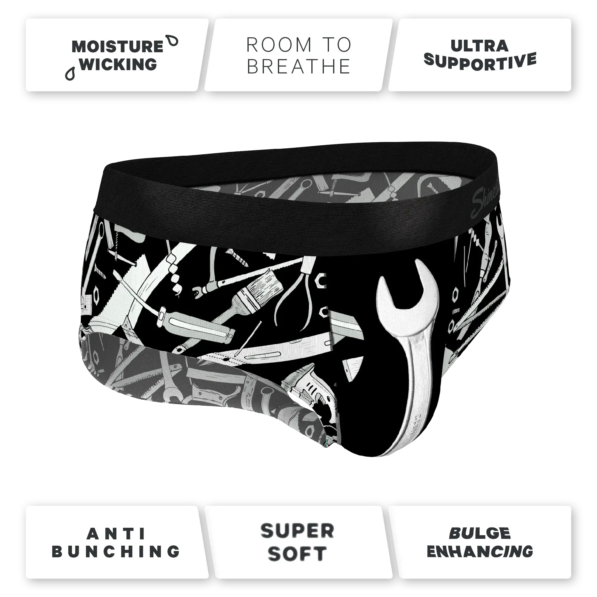 The Righty Tighty | Wrench Ball Hammock® Pouch Underwear Briefs - Shinesty - Flyclothing LLC