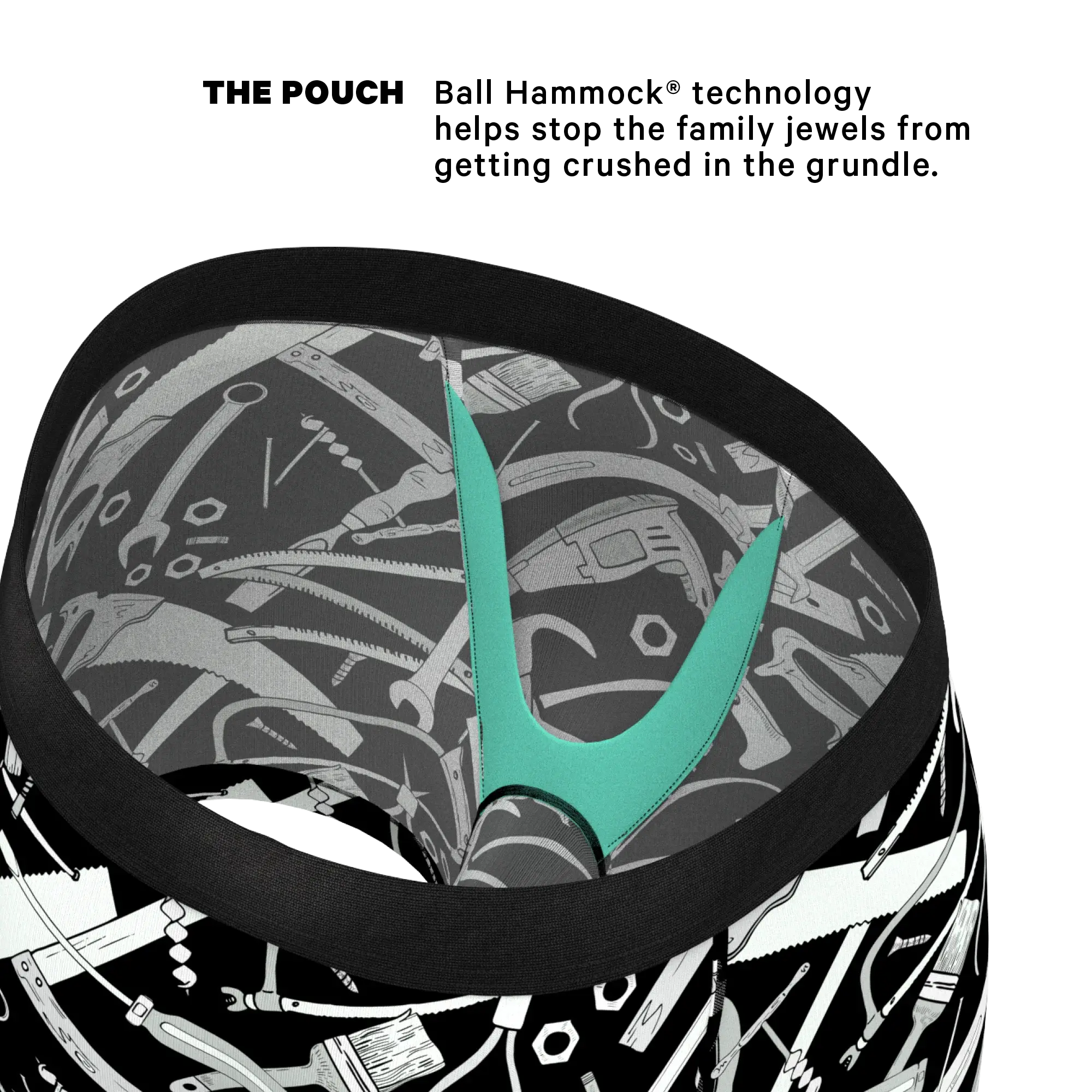 The Righty Tighty | Wrench Ball Hammock® Pouch Underwear - Shinesty - Flyclothing LLC