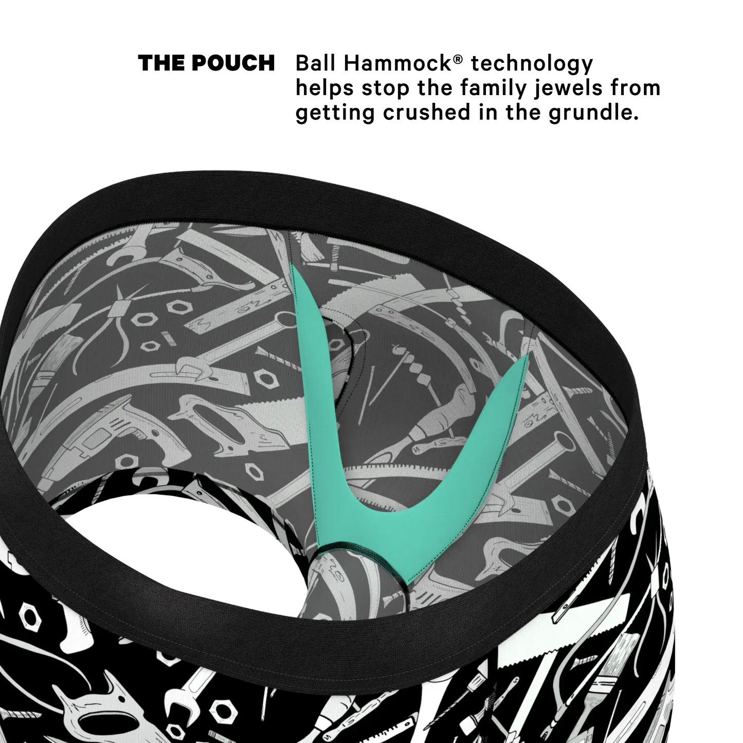 The Righty Tighty | Wrench Ball Hammock® Pouch Trunks Underwear - Shinesty - Flyclothing LLC