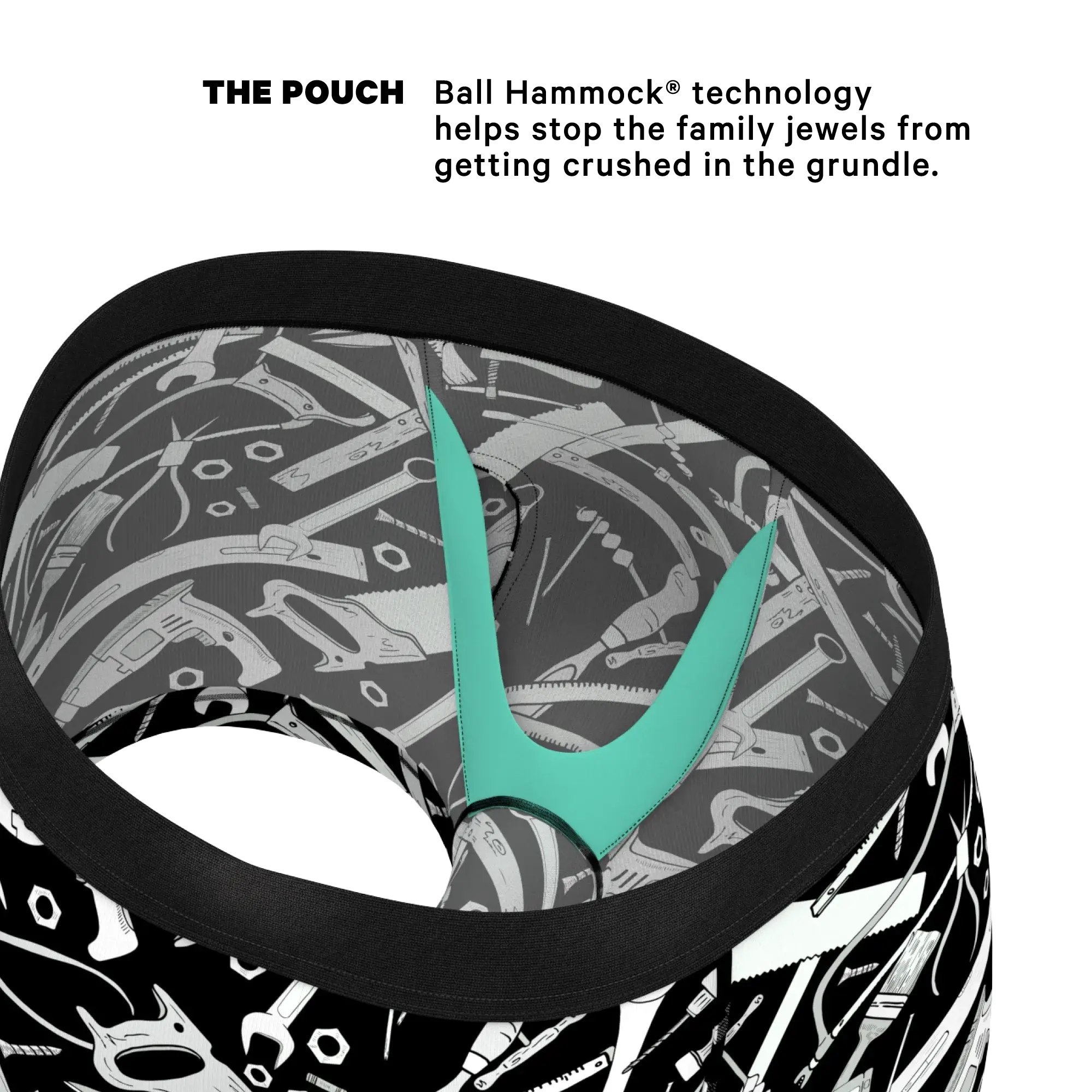 The Righty Tighty | Wrench Ball Hammock® Pouch Trunks Underwear - Shinesty - Flyclothing LLC