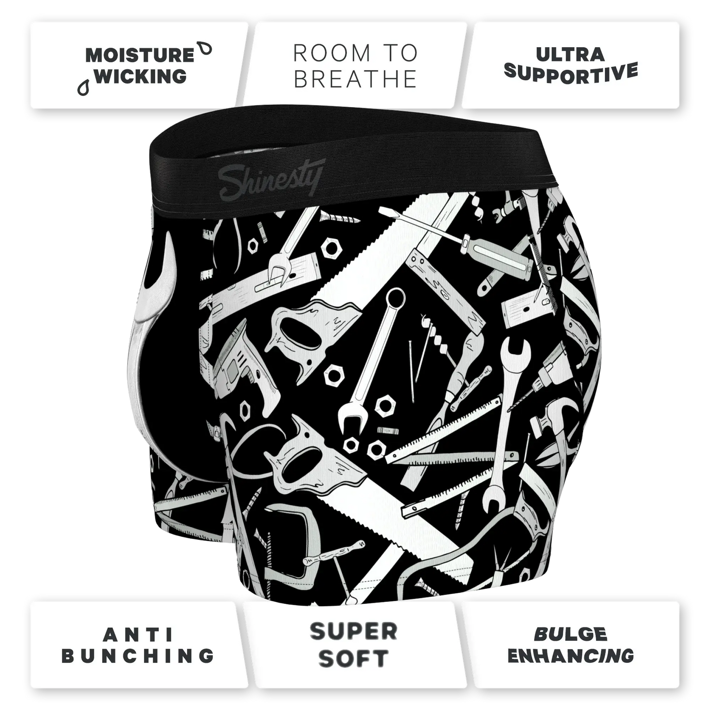 The Righty Tighty | Wrench Ball Hammock® Pouch Trunks Underwear - Shinesty - Flyclothing LLC