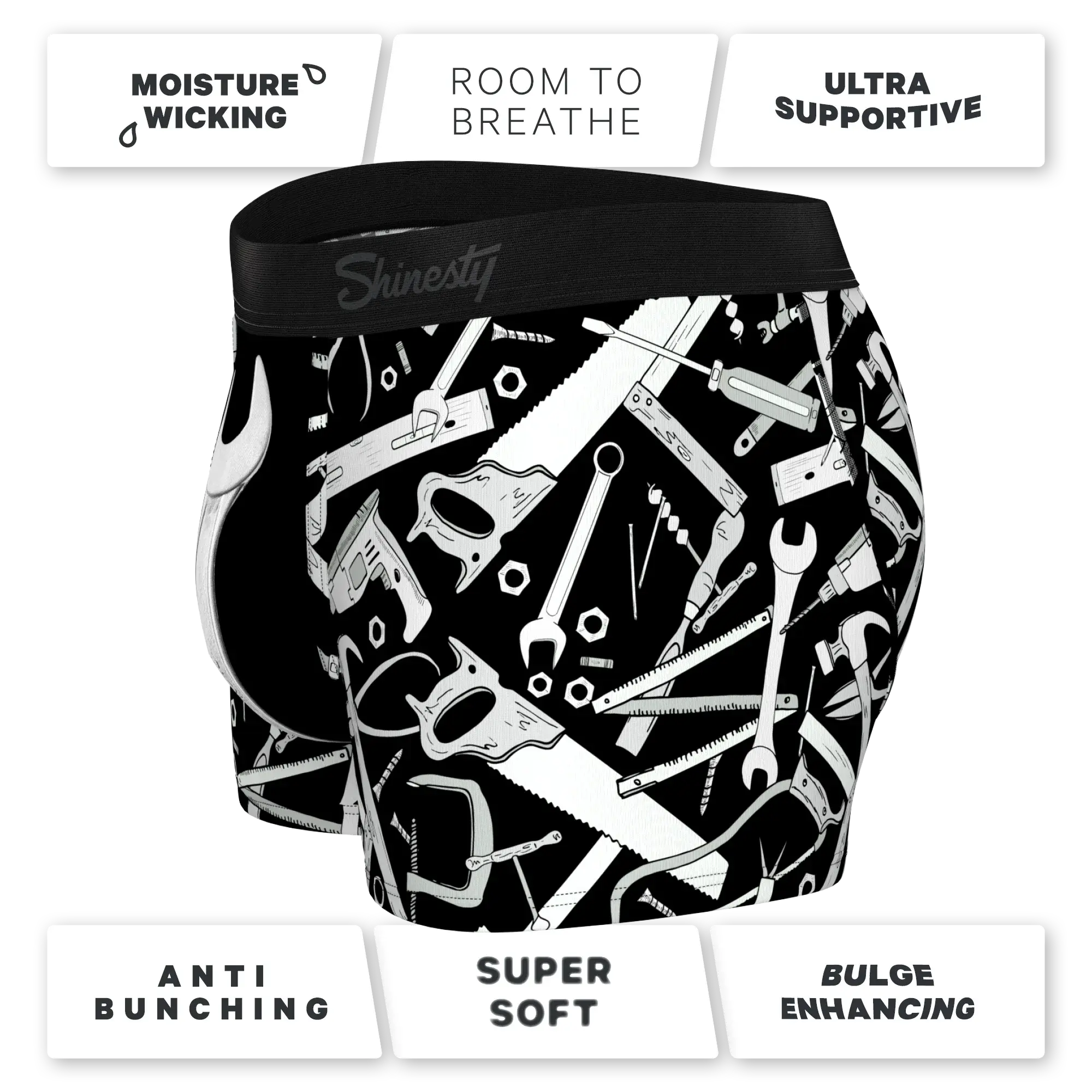The Righty Tighty | Wrench Ball Hammock® Pouch Trunks Underwear - Shinesty - Flyclothing LLC