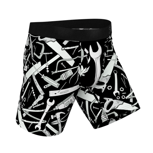 The Righty Tighty | Wrench Long Leg Ball Hammock® Pouch Underwear With Fly - Shinesty - Flyclothing LLC