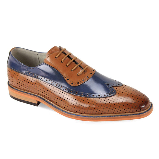 Giovanni Rio Tan/blu Mens shoe - Giovanni