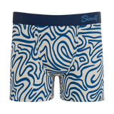 The Rio Grande | Abstract Navy Line Boy's Boxer Briefs - Shinesty - Flyclothing LLC