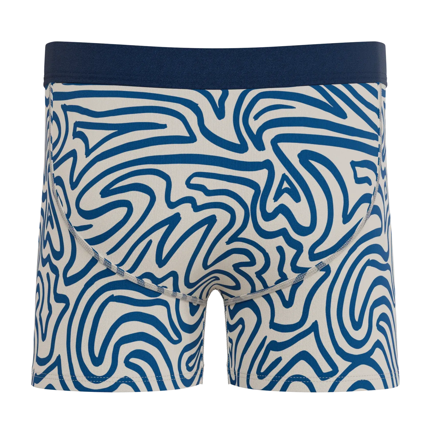 The Rio Grande | Abstract Navy Line Boy's Boxer Briefs - Shinesty - Flyclothing LLC
