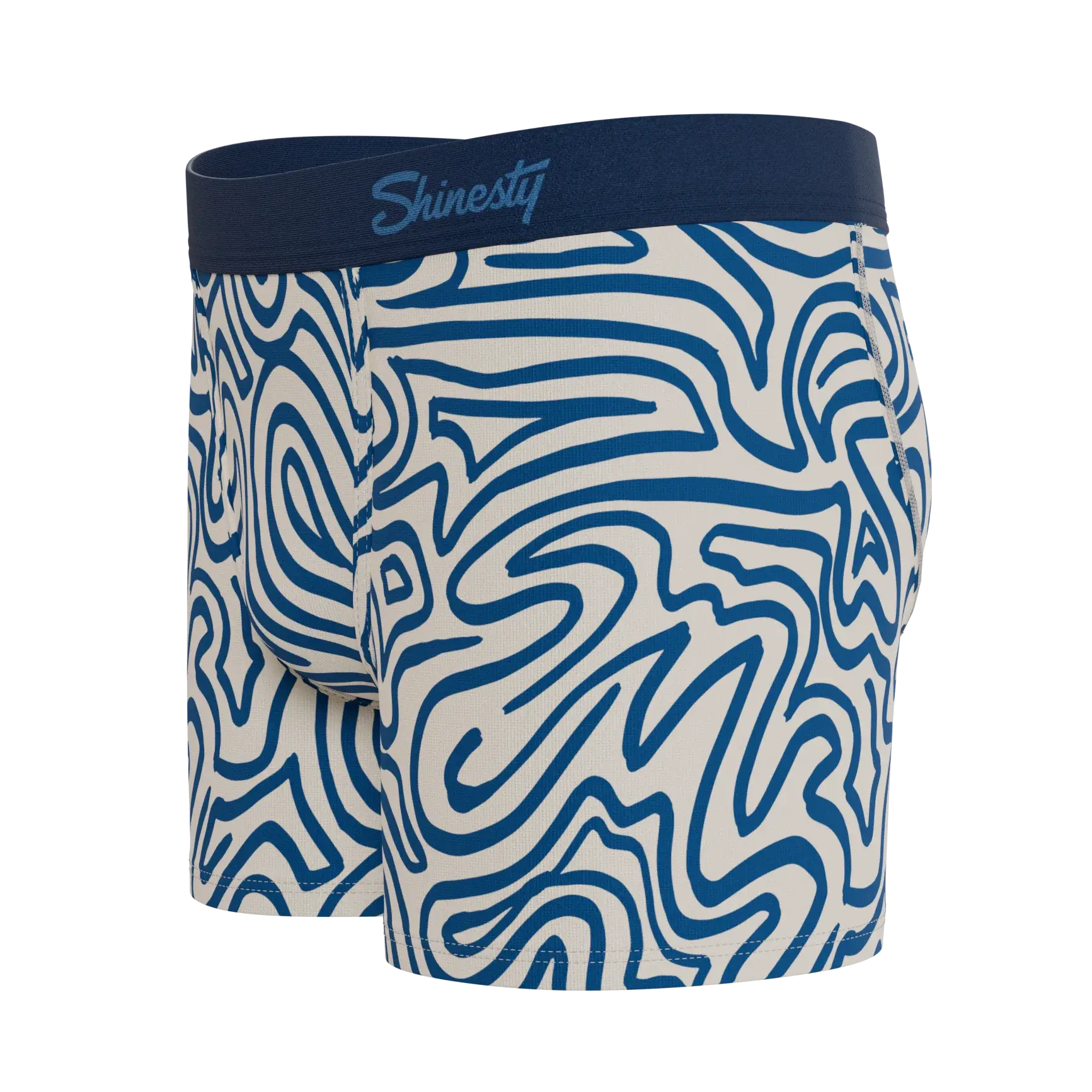 The Rio Grande | Abstract Navy Line Boy's Boxer Briefs - Shinesty - Flyclothing LLC