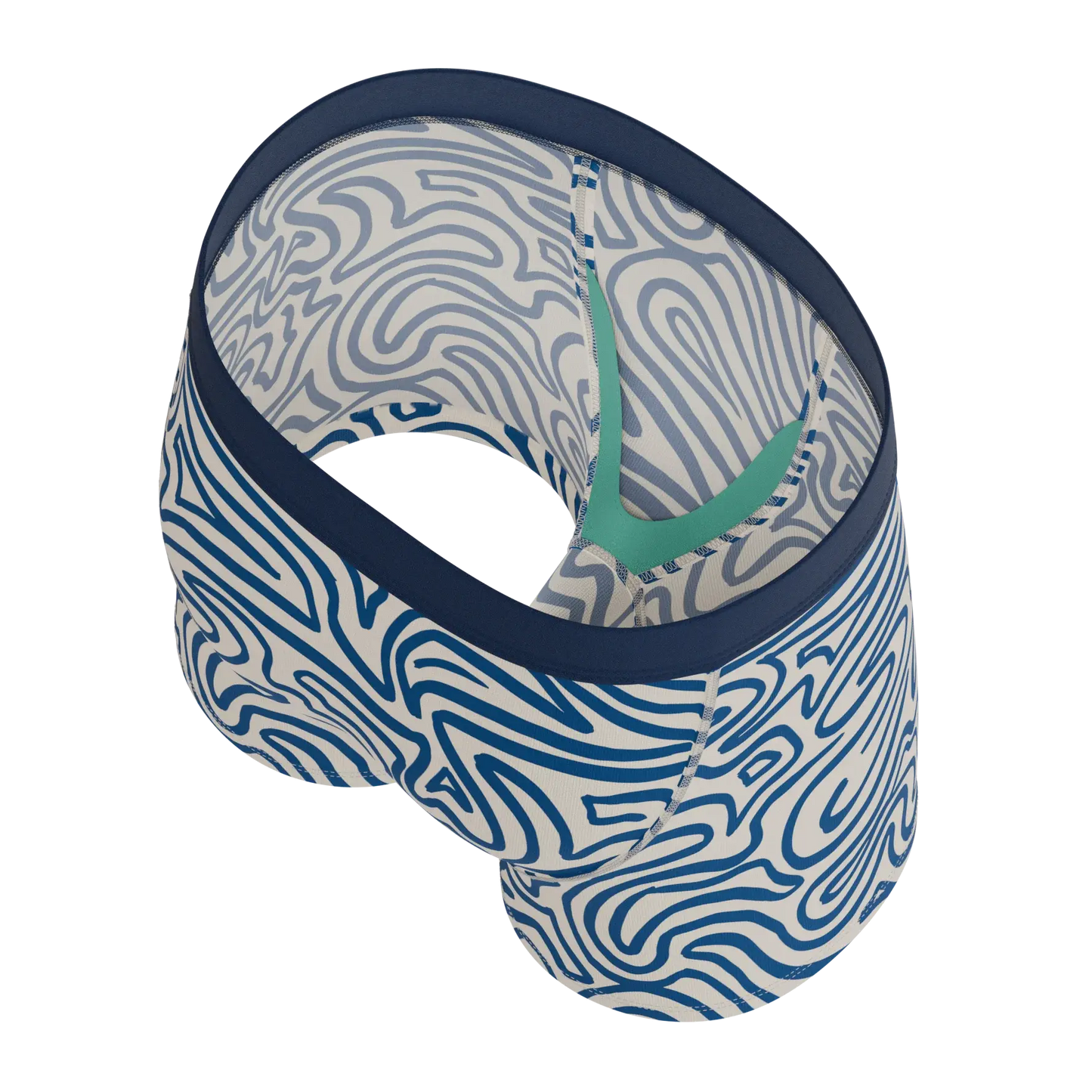 The Rio Grande | Abstract Navy Line Boy's Boxer Briefs - Shinesty - Flyclothing LLC