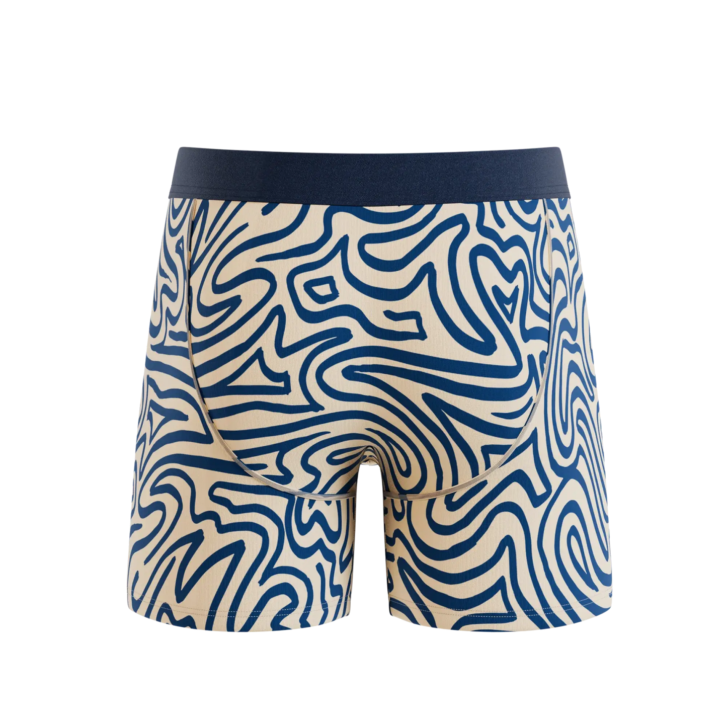 The Rio Grande | Abstract Navy Line Ball Hammock® Pouch Underwear - Shinesty - Flyclothing LLC