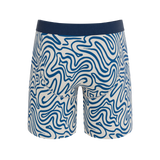 The Rio Grande | Abstract Navy Line Long Leg Ball Hammock® Pouch Underwear With Fly - Shinesty - Flyclothing LLC