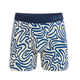 The Rio Grande | Abstract Navy Line Ball Hammock® Pouch Underwear With Fly - Shinesty - Flyclothing LLC