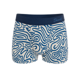 The Rio Grande | Abstract Navy Line Ball Hammock® Pouch Trunks Underwear - Shinesty - Flyclothing LLC