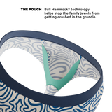The Rio Grande | Abstract Navy Line Ball Hammock® Pouch Underwear Briefs - Shinesty - Flyclothing LLC
