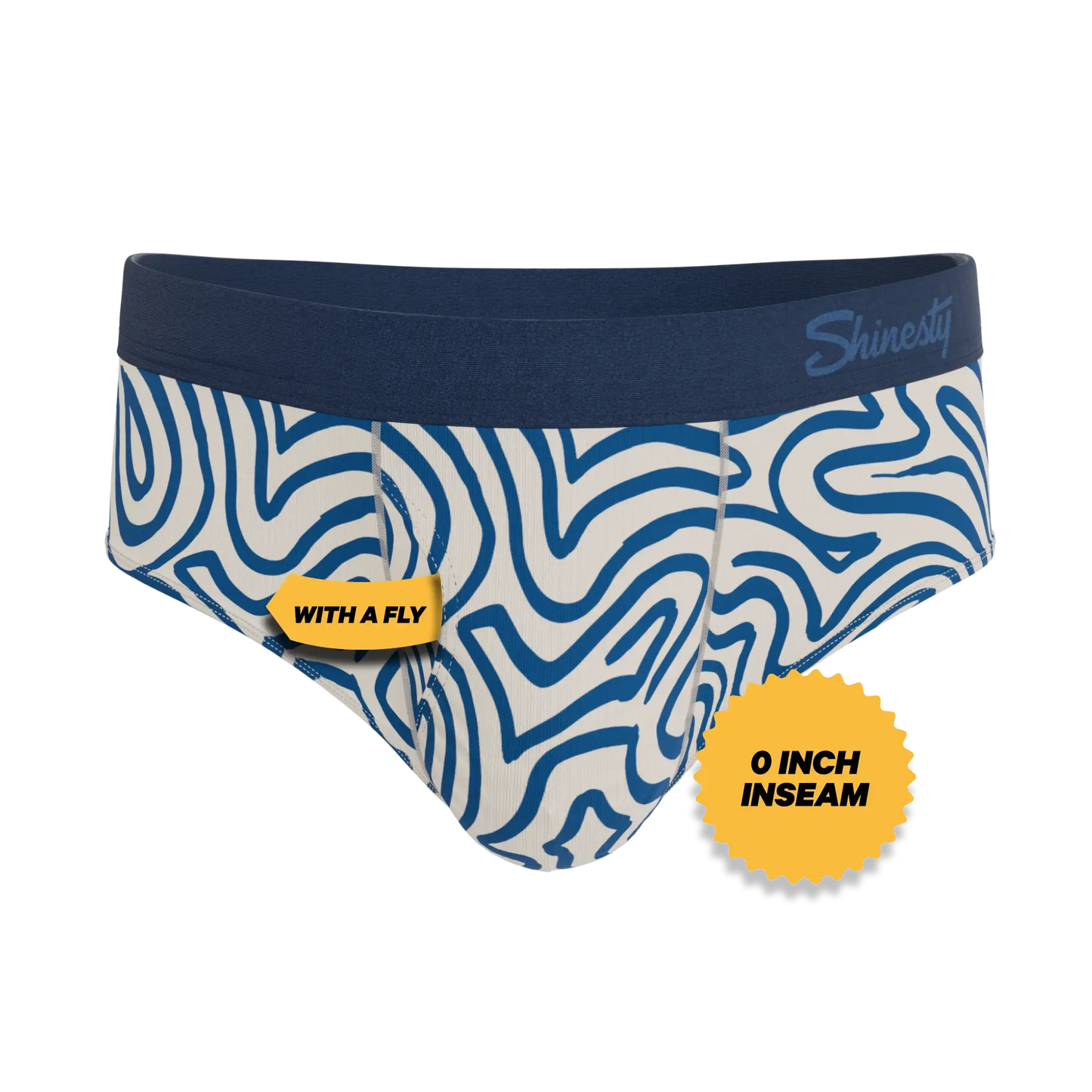 The Rio Grande | Abstract Navy Line Ball Hammock® Pouch Underwear Briefs - Shinesty - Flyclothing LLC