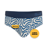 The Rio Grande | Abstract Navy Line Ball Hammock® Pouch Underwear Briefs - Shinesty - Flyclothing LLC