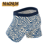 The Rio Grande | Abstract Navy Line Ball Hammock® Magnum Big Pouch Underwear - Shinesty - Flyclothing LLC