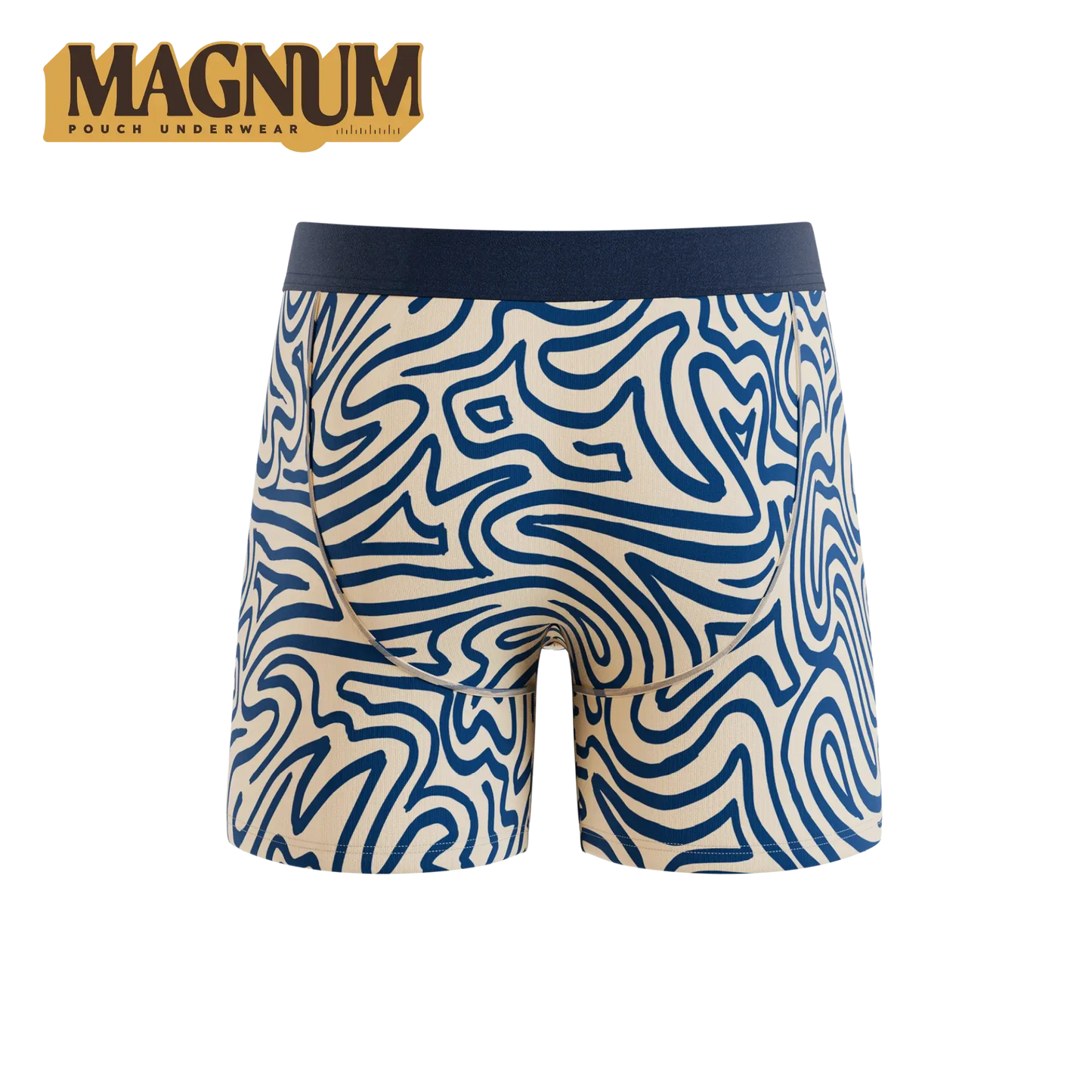The Rio Grande | Abstract Navy Line Ball Hammock® Magnum Big Pouch Underwear - Shinesty - Flyclothing LLC