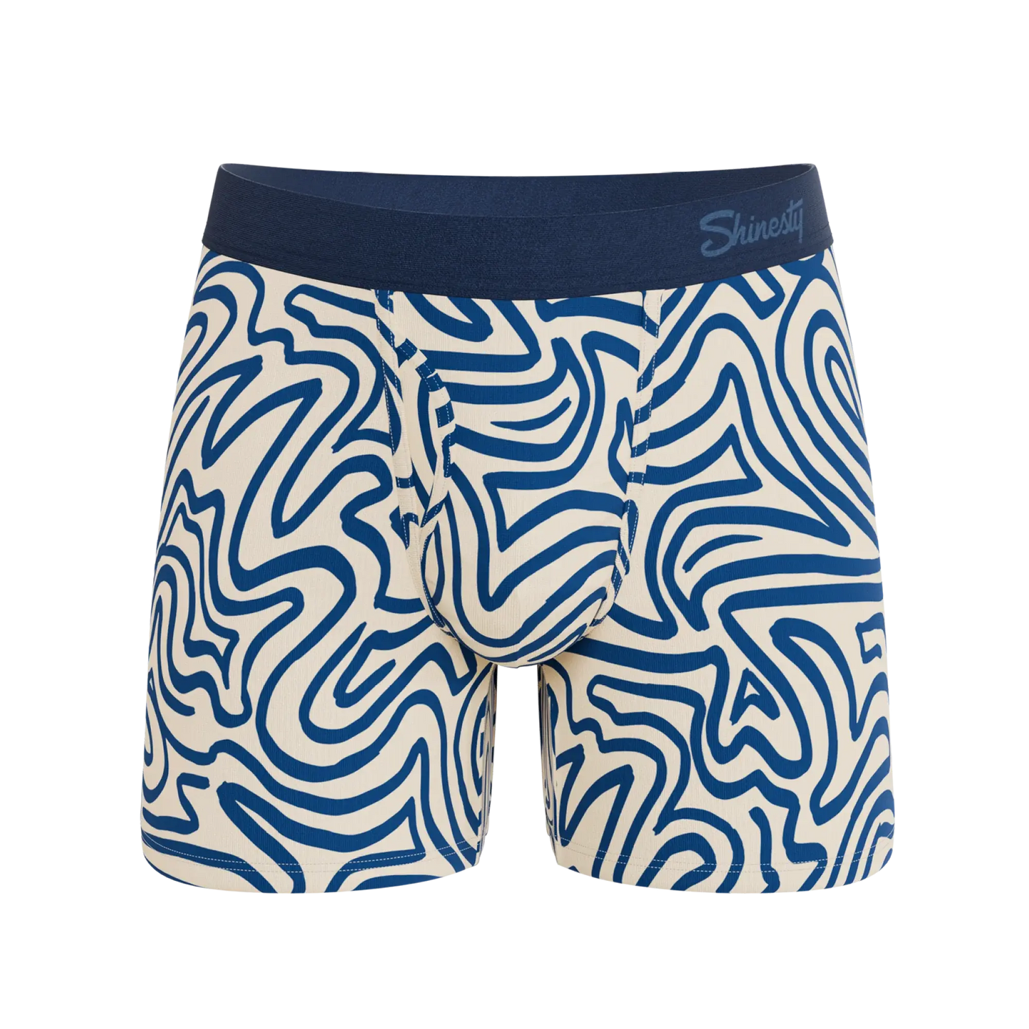 The Rio Grande | Abstract Navy Line Ball Hammock® Magnum Big Pouch Underwear - Shinesty - Flyclothing LLC
