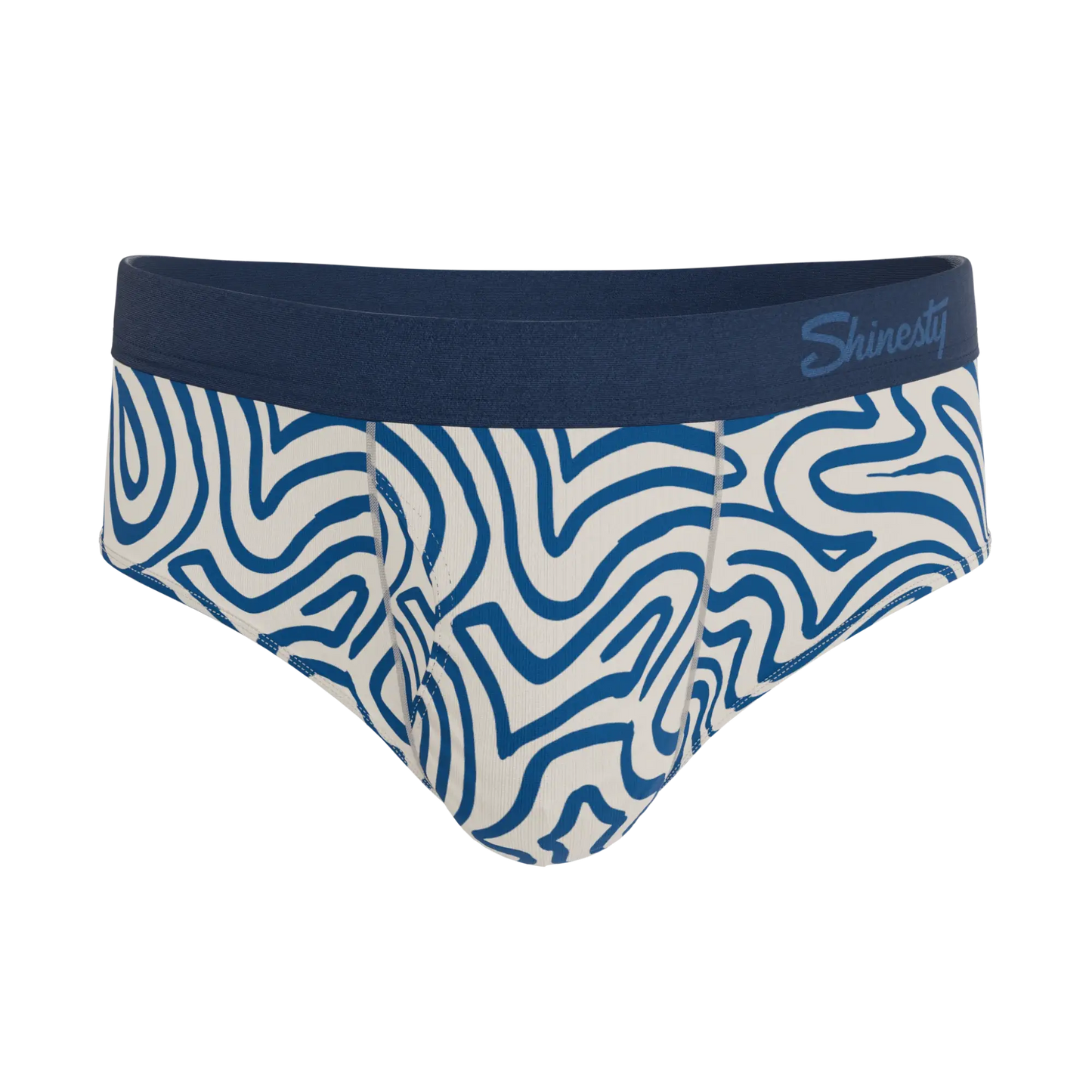 The Rio Grande | Abstract Navy Line Ball Hammock® Pouch Underwear Briefs - Shinesty - Flyclothing LLC