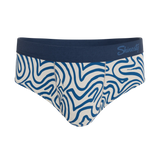 The Rio Grande | Abstract Navy Line Ball Hammock® Pouch Underwear Briefs - Shinesty - Flyclothing LLC