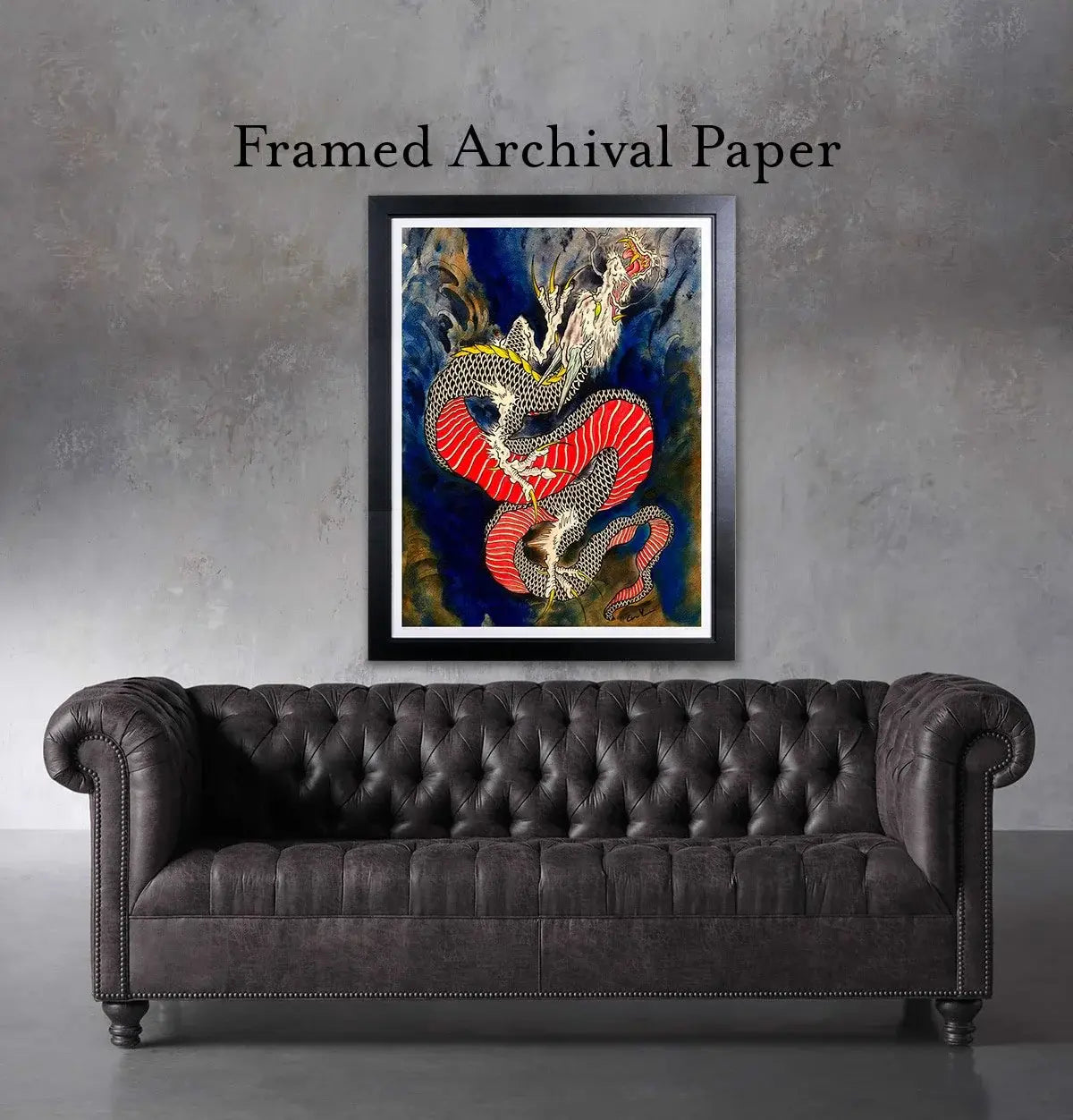 Black Market Art Company Rising Dragon Print - Black Market Art Company - Flyclothing LLC