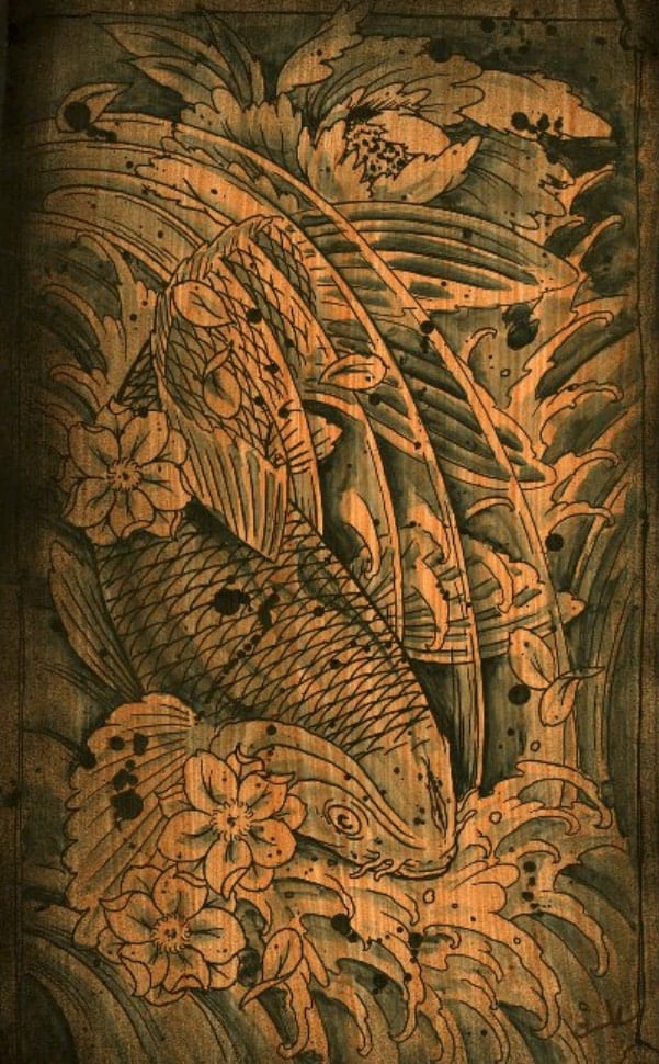 Black Market Art Company River Koi Print
