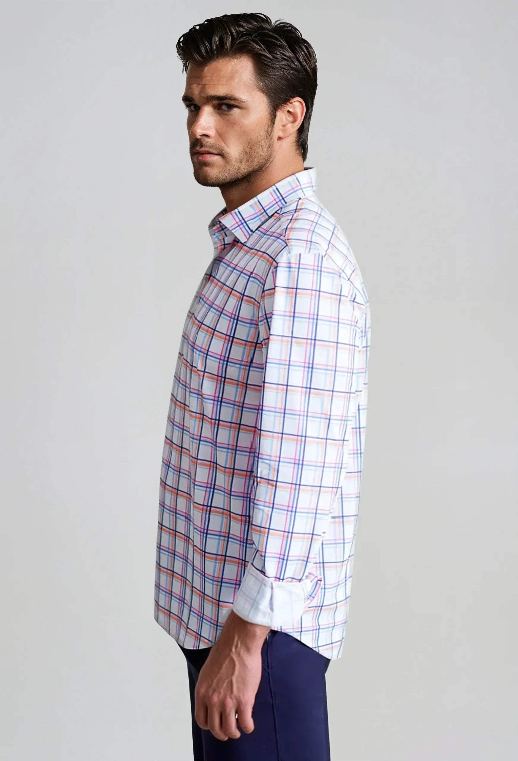 Rob Plaid Long Sleeve Tech Shirt - Buki - Flyclothing LLC
