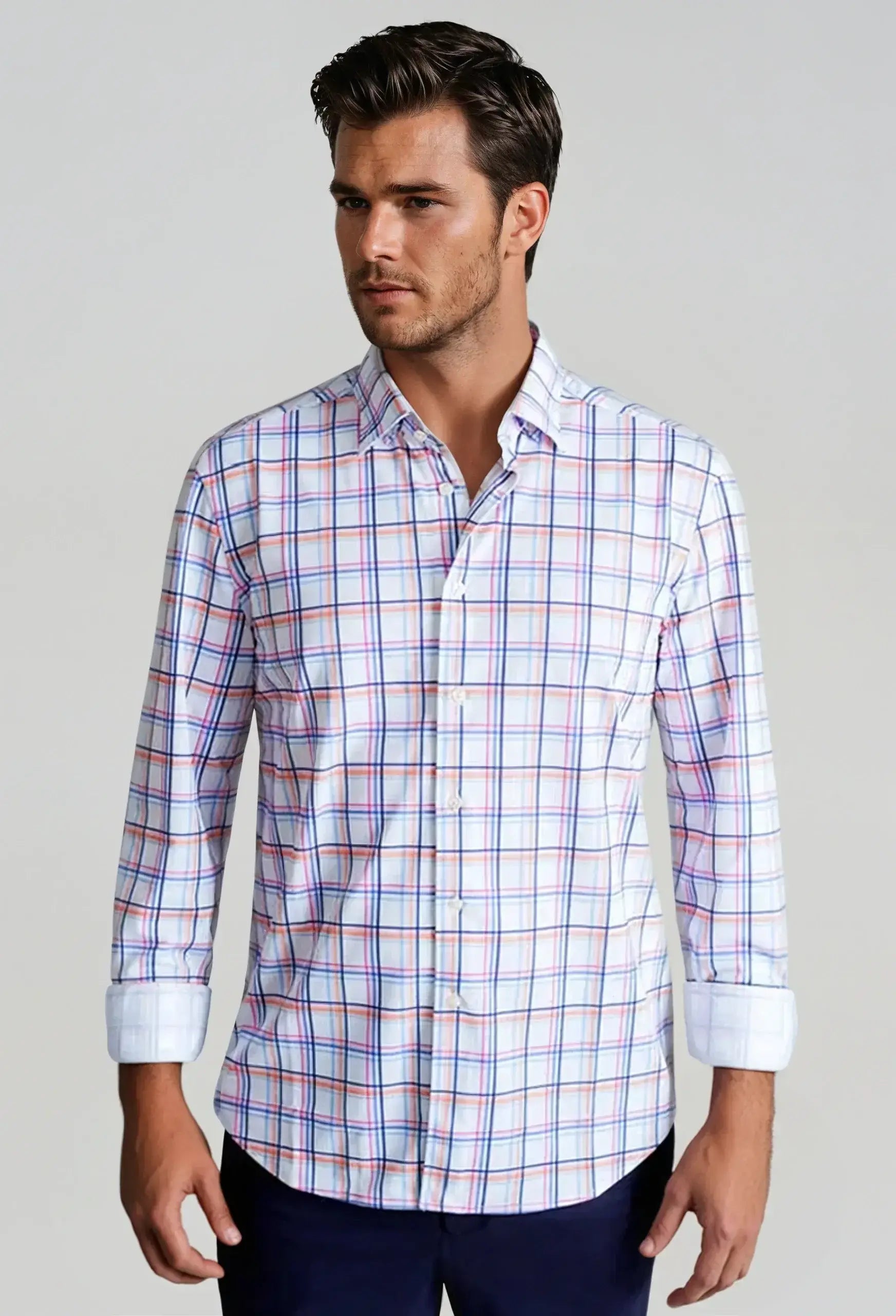 Rob Plaid Long Sleeve Tech Shirt - Buki - Flyclothing LLC