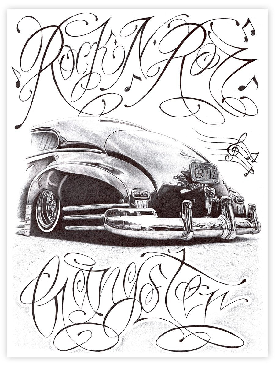 Black Market Art Company Rock & Roll Gangster Print