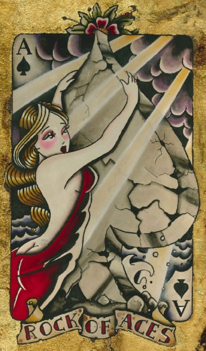 Black Market Art Company Rock of Aces Print
