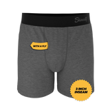 The Rock Solid | Mild Grey Boxers - Shinesty - Flyclothing LLC