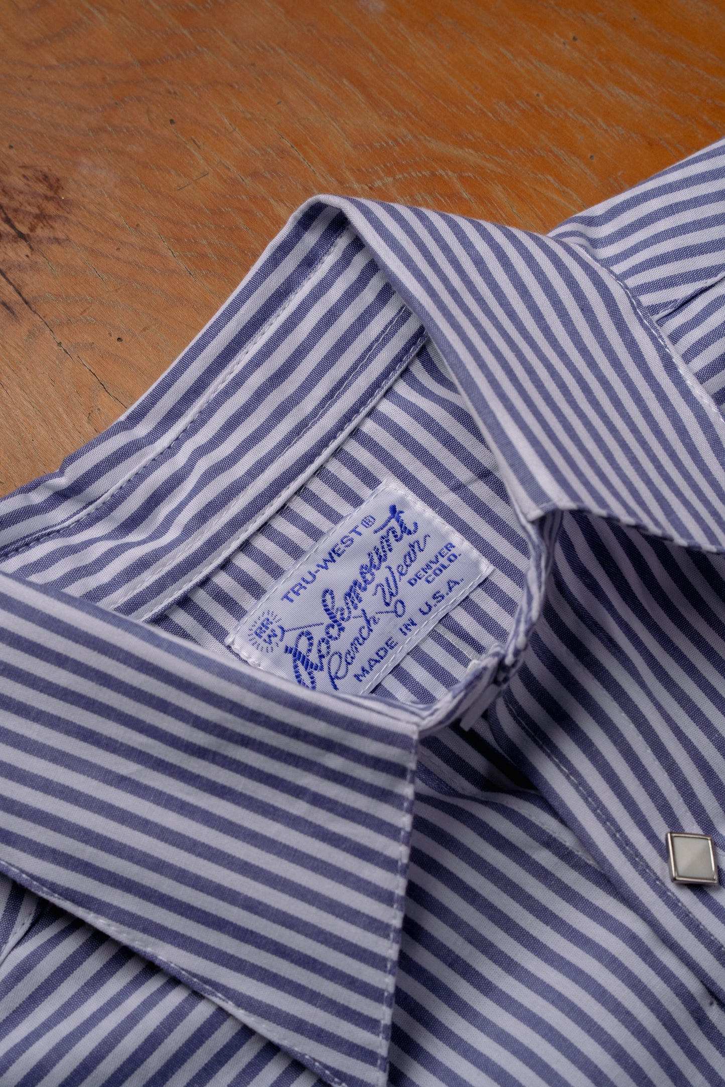 Rockmount Ranch Wear Men's Fine Navy Stripe Western Shirt - Rockmount Clothing - Flyclothing LLC