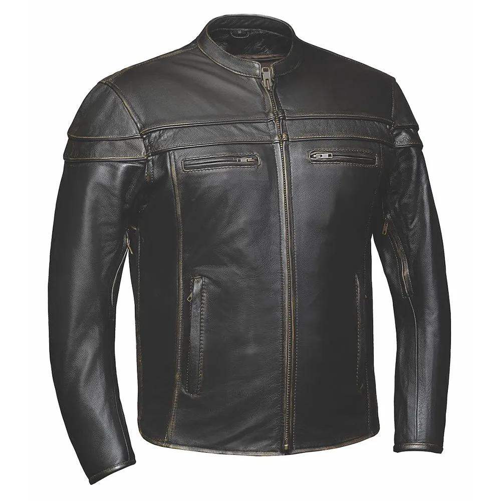Rogue - Men's Ultra Leather Motorcycle Jacket - Unik Just for Bikers - Flyclothing LLC