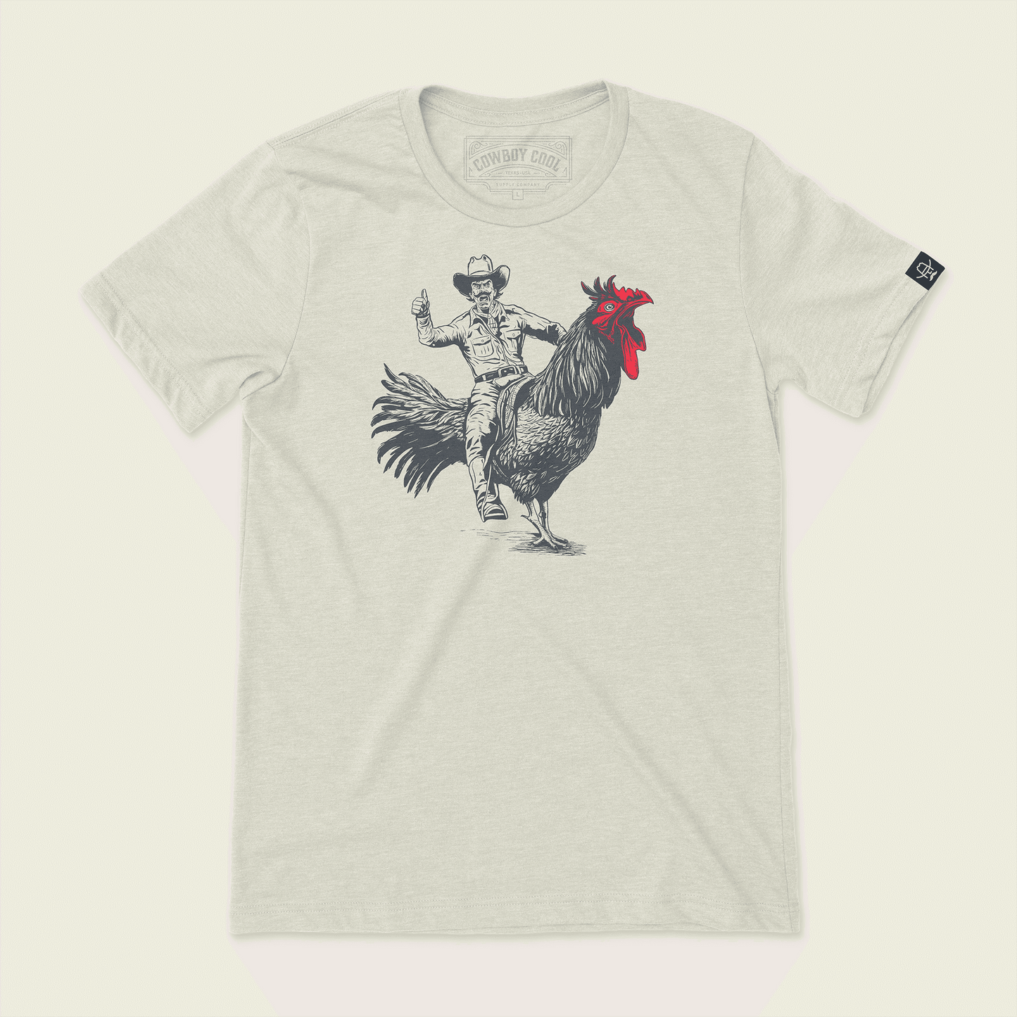 Rooster Roundup T-Shirt - Cowboy Cool - Flyclothing LLC