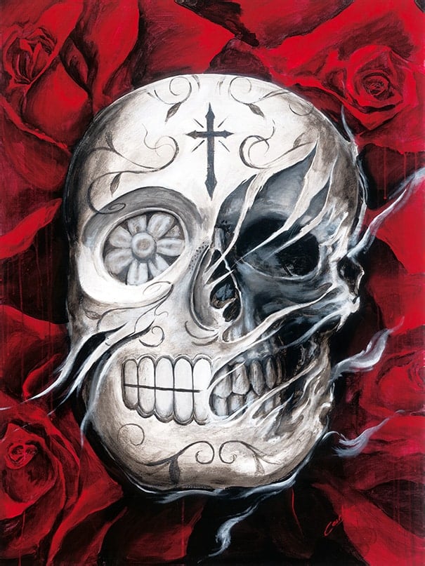 Black Market Art Company Rosa Muerte Print