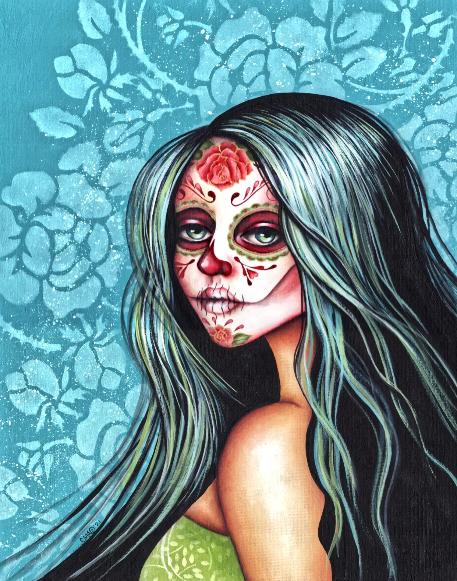 Black Market Art Company Rosario & Day of the Dead Art Print - Black Market Art Company - Flyclothing LLC