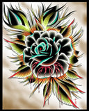 Black Market Art Company Rose Print