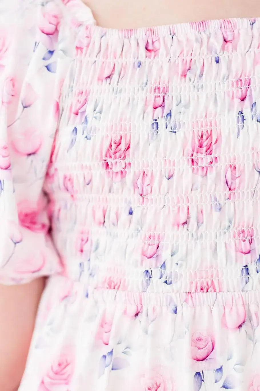 Rose Garden Smocked Ruffle Dress - Mila & Rose ® - Flyclothing LLC