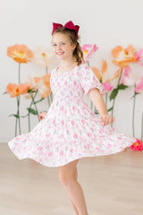 Rose Garden Smocked Ruffle Dress - Mila & Rose ® - Flyclothing LLC